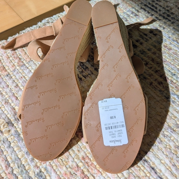 Splendid Tesla Tansde Tan Wedge Sandals NWT and Box. - Picture 5 of 11